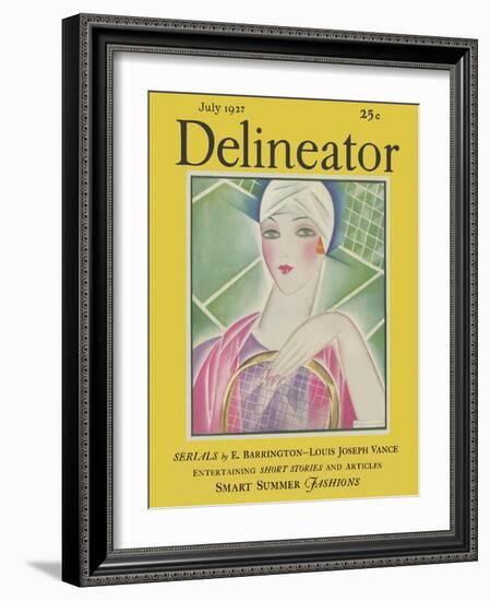 Delineator Cover July 1927-null-Framed Art Print