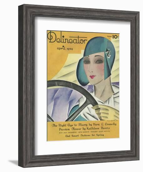 Delineator Magazine Front Cover April 1929-null-Framed Photographic Print