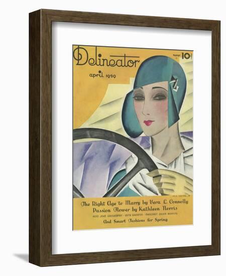 Delineator Magazine Front Cover April 1929-null-Framed Photographic Print