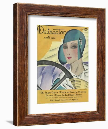 Delineator Magazine Front Cover April 1929-null-Framed Photographic Print