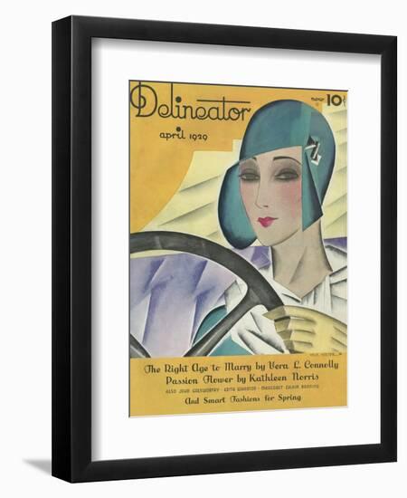 Delineator Magazine Front Cover April 1929-null-Framed Photographic Print