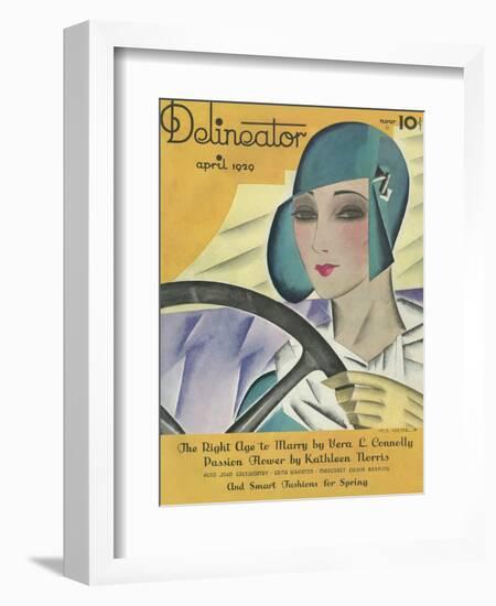 Delineator Magazine Front Cover April 1929-null-Framed Photographic Print