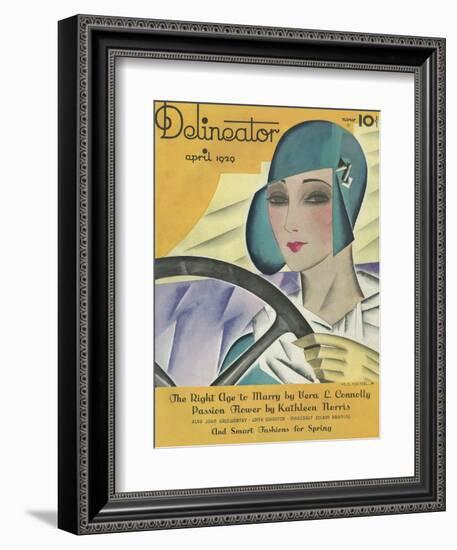 Delineator Magazine Front Cover April 1929-null-Framed Photographic Print