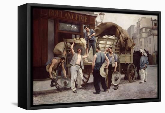 Delivering Flour, 1885-Louis Robert Carrier-Belleuse-Framed Premier Image Canvas