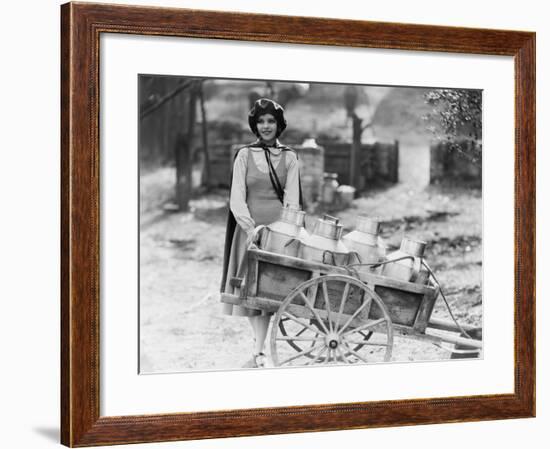 Delivering Milk-null-Framed Photo