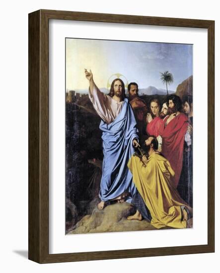 Delivery of the Keys to St Peter, 1780-1867-Jean-Auguste-Dominique Ingres-Framed Giclee Print