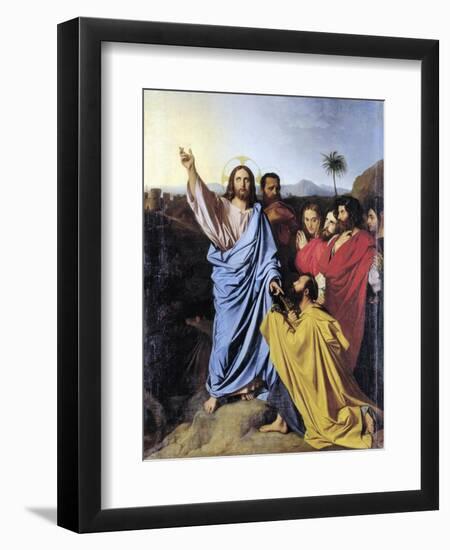 Delivery of the Keys to St Peter, 1780-1867-Jean-Auguste-Dominique Ingres-Framed Giclee Print