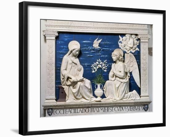 Della Robbia: Annunciation-Andrea Della Robbia-Framed Giclee Print