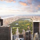 New York City - Amazing Sunrise over Central Park and Upper East Side Manhattan - Birds Eye / Aeria-dellm60-Photographic Print
