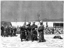 Chinese Military Exercise, Kashgar, China, 19th Century-Delort-Framed Giclee Print