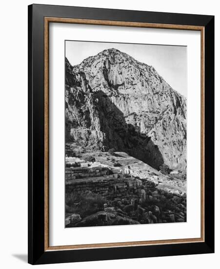 Delphi and the Phaedriades on Mount Parnassus, Greece, 1937-Martin Hurlimann-Framed Giclee Print