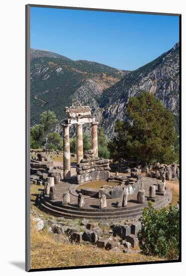 Delphi, Phocis, Greece. The tholos, dating from around 380-360 BC, beside the Sanctuary of Athen...-null-Mounted Photographic Print