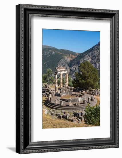 Delphi, Phocis, Greece. The tholos, dating from around 380-360 BC, beside the Sanctuary of Athen...-null-Framed Photographic Print