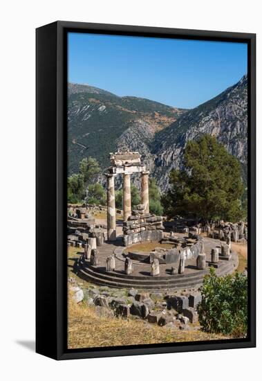 Delphi, Phocis, Greece. The tholos, dating from around 380-360 BC, beside the Sanctuary of Athen...-null-Framed Premier Image Canvas