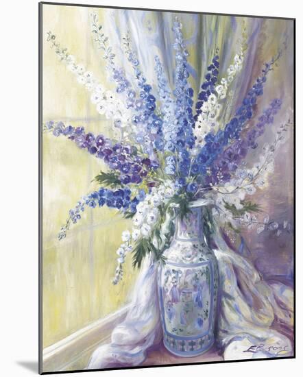Delphiniums on a Window Sill-Elizabeth Parsons-Mounted Giclee Print