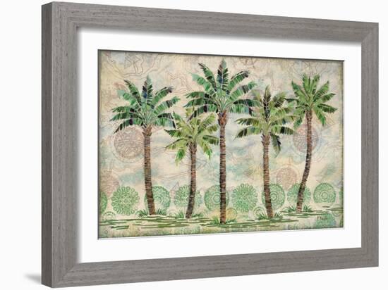 Delray Palm Horizontal-Paul Brent-Framed Art Print