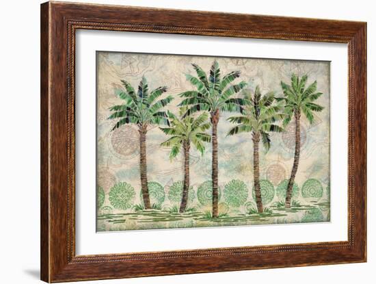 Delray Palm Horizontal-Paul Brent-Framed Art Print