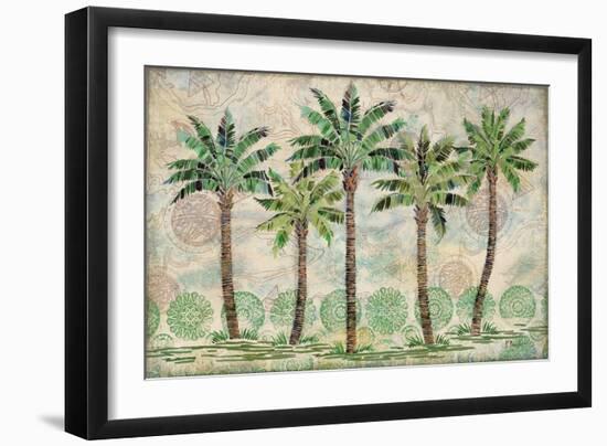 Delray Palm Horizontal-Paul Brent-Framed Art Print