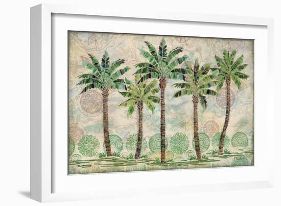 Delray Palm Horizontal-Paul Brent-Framed Art Print