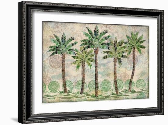 Delray Palm Horizontal-Paul Brent-Framed Art Print