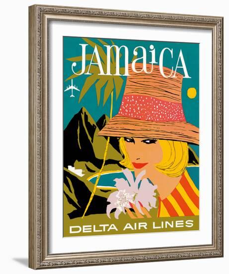 Delta Air Lines: Jamaica-null-Framed Giclee Print