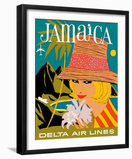 Delta Air Lines: Jamaica-null-Framed Giclee Print