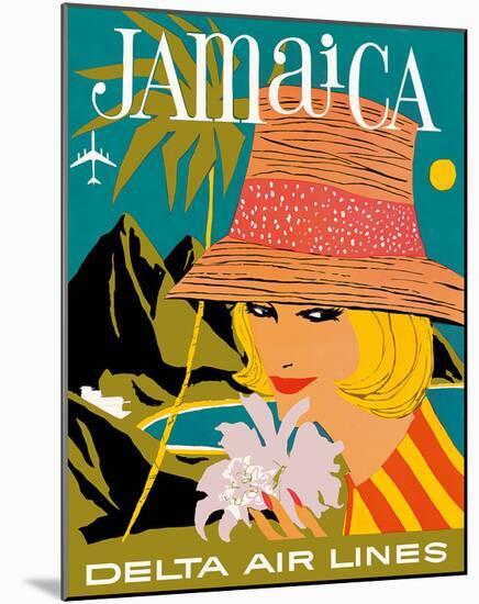 Delta Air Lines: Jamaica-null-Mounted Giclee Print