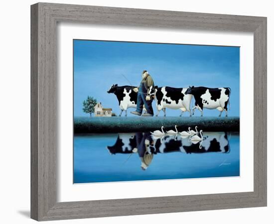 Delta Cows-Lowell Herrero-Framed Art Print