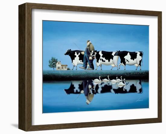 Delta Cows-Lowell Herrero-Framed Art Print