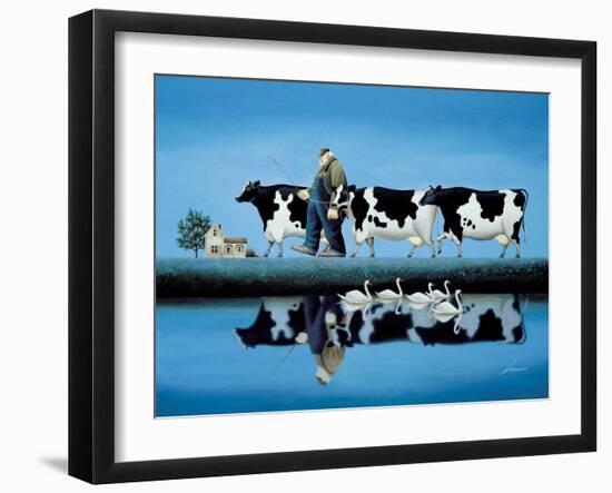 Delta Cows-Lowell Herrero-Framed Art Print