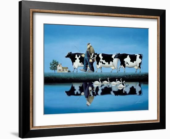 Delta Cows-Lowell Herrero-Framed Art Print