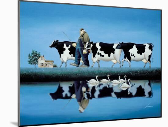 Delta Cows-Lowell Herrero-Mounted Art Print