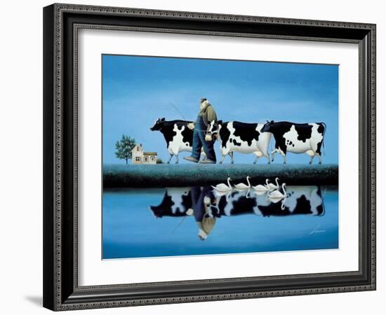 Delta Cows-Lowell Herrero-Framed Art Print