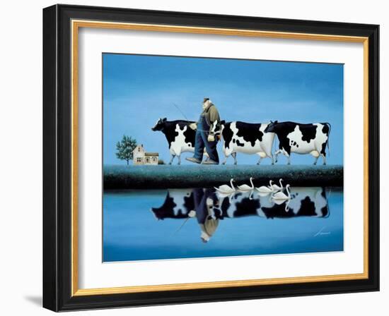 Delta Cows-Lowell Herrero-Framed Art Print