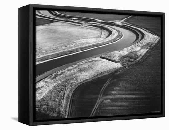 Delta Mendota Canal Irrigating San Joaquin Valley-Dmitri Kessel-Framed Premier Image Canvas