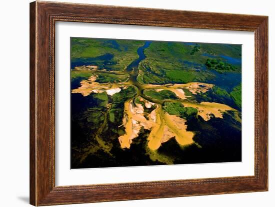 Delta Water Receding-Howard Ruby-Framed Photographic Print