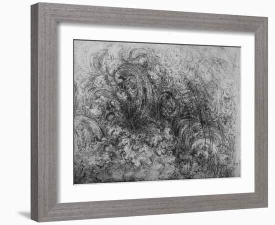 'Deluge', c1480 (1945)-Leonardo Da Vinci-Framed Giclee Print