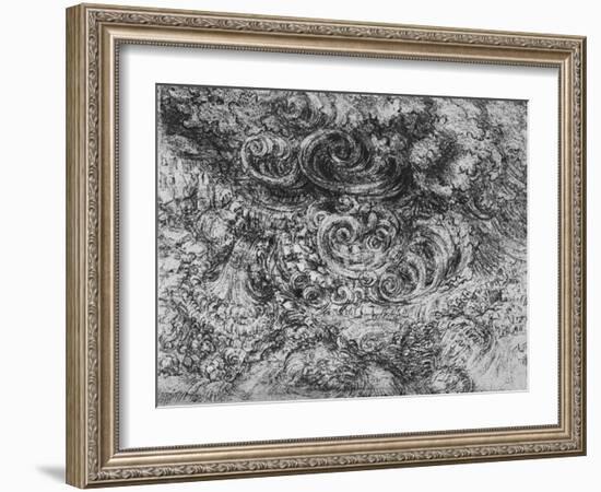 'Deluge', c1480 (1945)-Leonardo Da Vinci-Framed Giclee Print