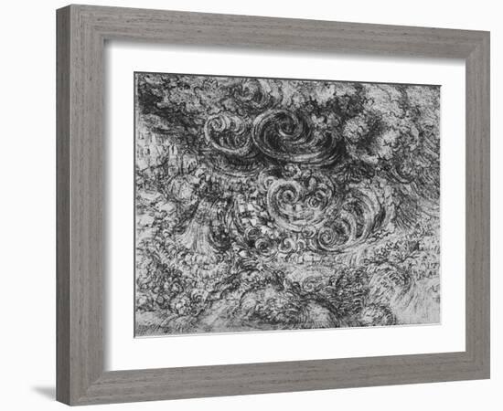 'Deluge', c1480 (1945)-Leonardo Da Vinci-Framed Giclee Print