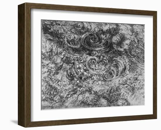 'Deluge', c1480 (1945)-Leonardo Da Vinci-Framed Giclee Print