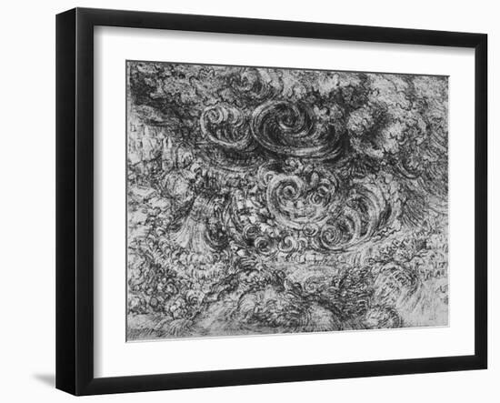 'Deluge', c1480 (1945)-Leonardo Da Vinci-Framed Giclee Print