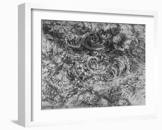 'Deluge', c1480 (1945)-Leonardo Da Vinci-Framed Giclee Print