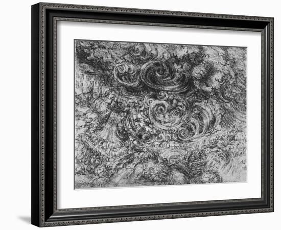 'Deluge', c1480 (1945)-Leonardo Da Vinci-Framed Giclee Print