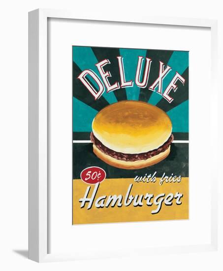 Deluxe Hamburger-Catherine Jones-Framed Art Print