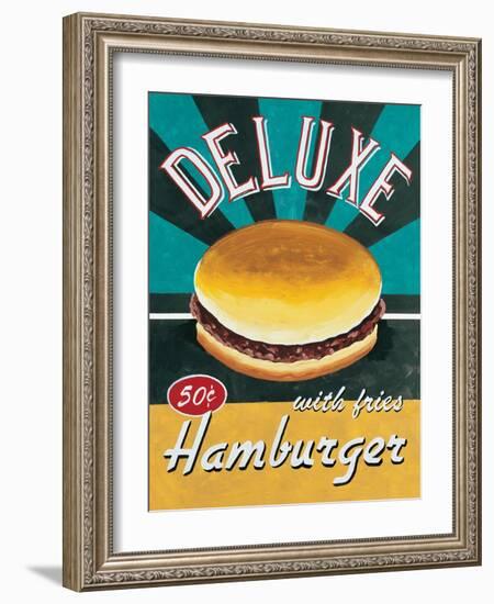 Deluxe Hamburger-Catherine Jones-Framed Art Print