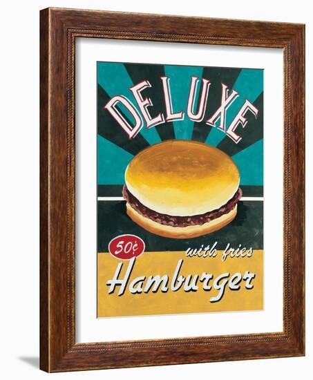 Deluxe Hamburger-Catherine Jones-Framed Art Print