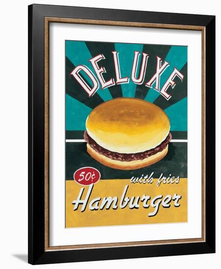 Deluxe Hamburger-Catherine Jones-Framed Art Print