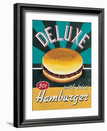 Deluxe Hamburger-Catherine Jones-Framed Art Print