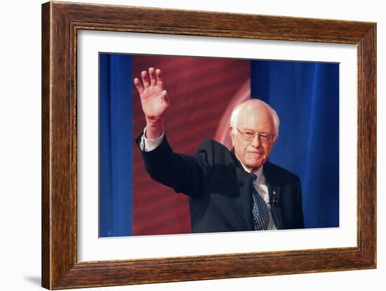 DEM 2016 Clinton Sanders-Gerald Herbert-Framed Photographic Print