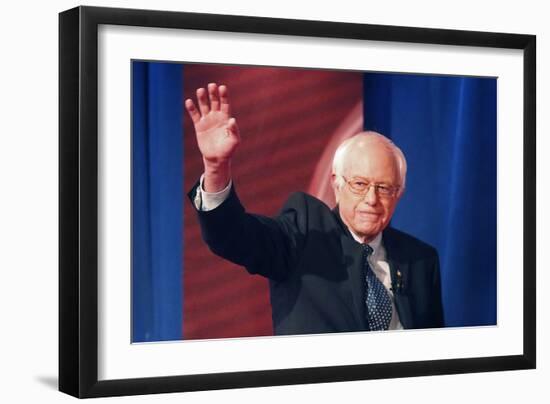 DEM 2016 Clinton Sanders-Gerald Herbert-Framed Photographic Print